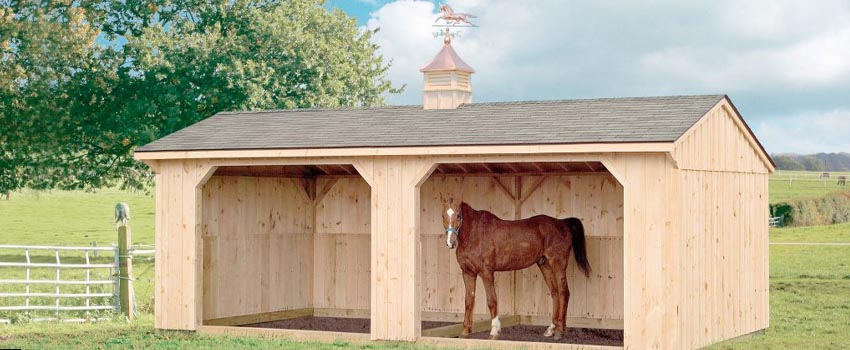 Run-In Sheds | Secure Horse Shelters for Sale | PA, MD & NJ Delivery