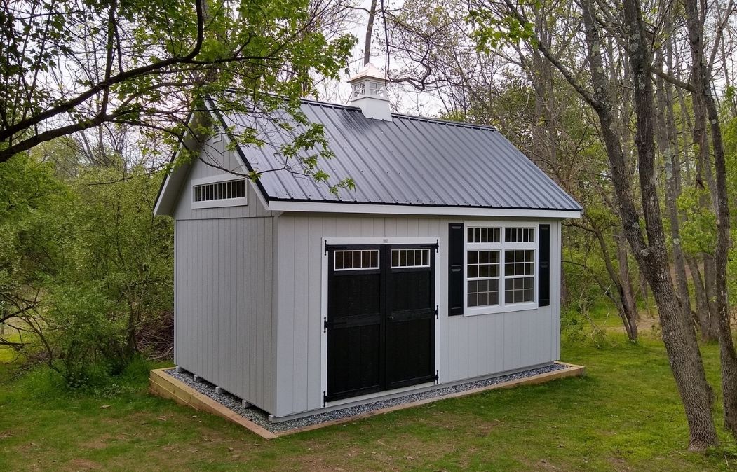 Classic craftsman style garage shed