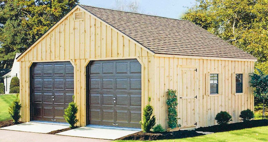 double wide wood siding custom detached garage